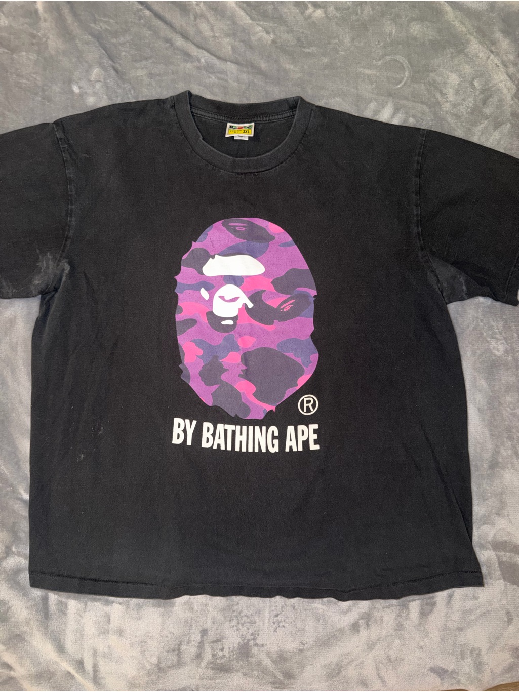 Bape Tee With Camo Ape Head